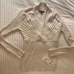 INC ribbed long sleeve sweater NWT